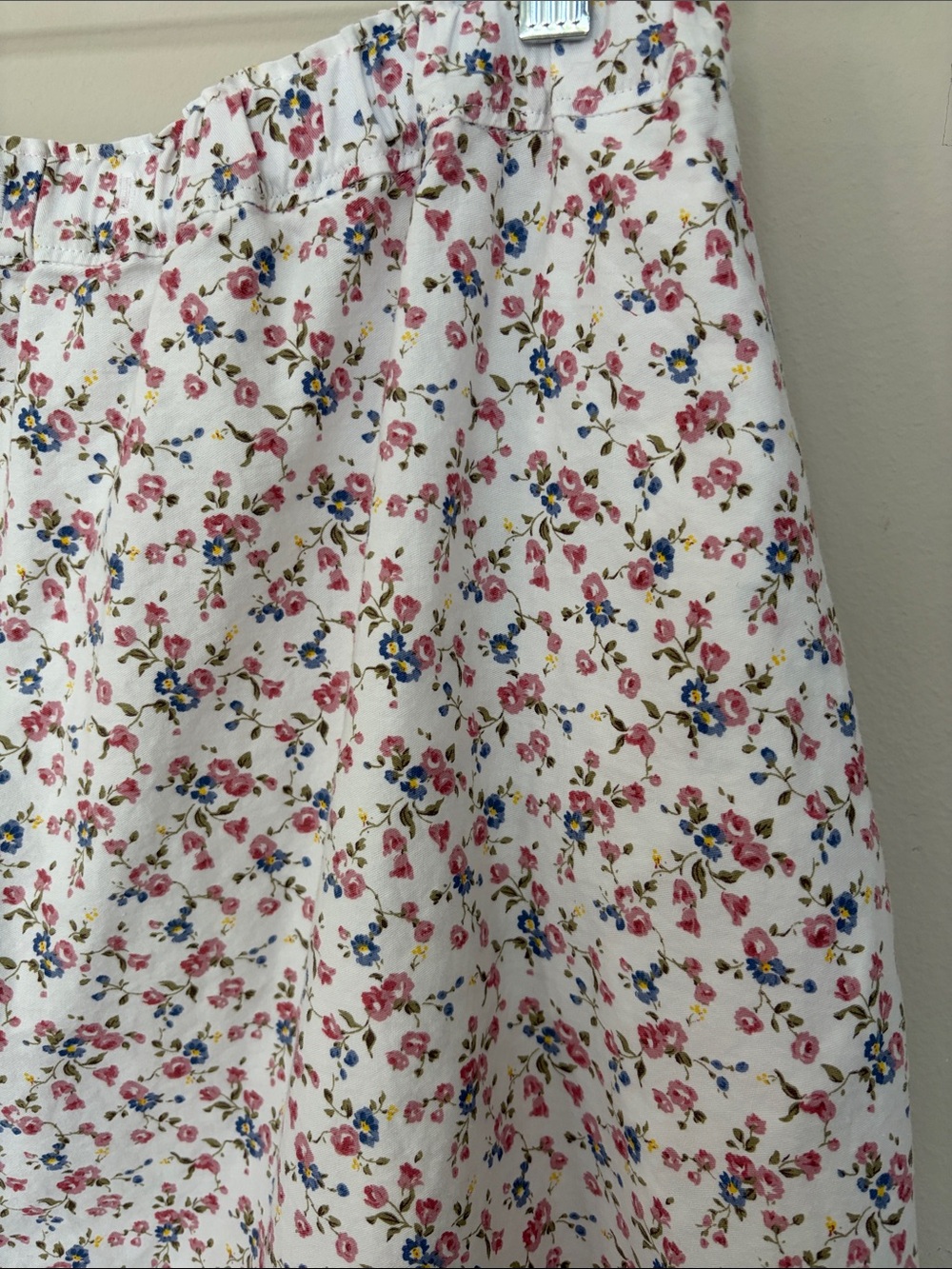 Vintage print Floral A-Line maxi skirt